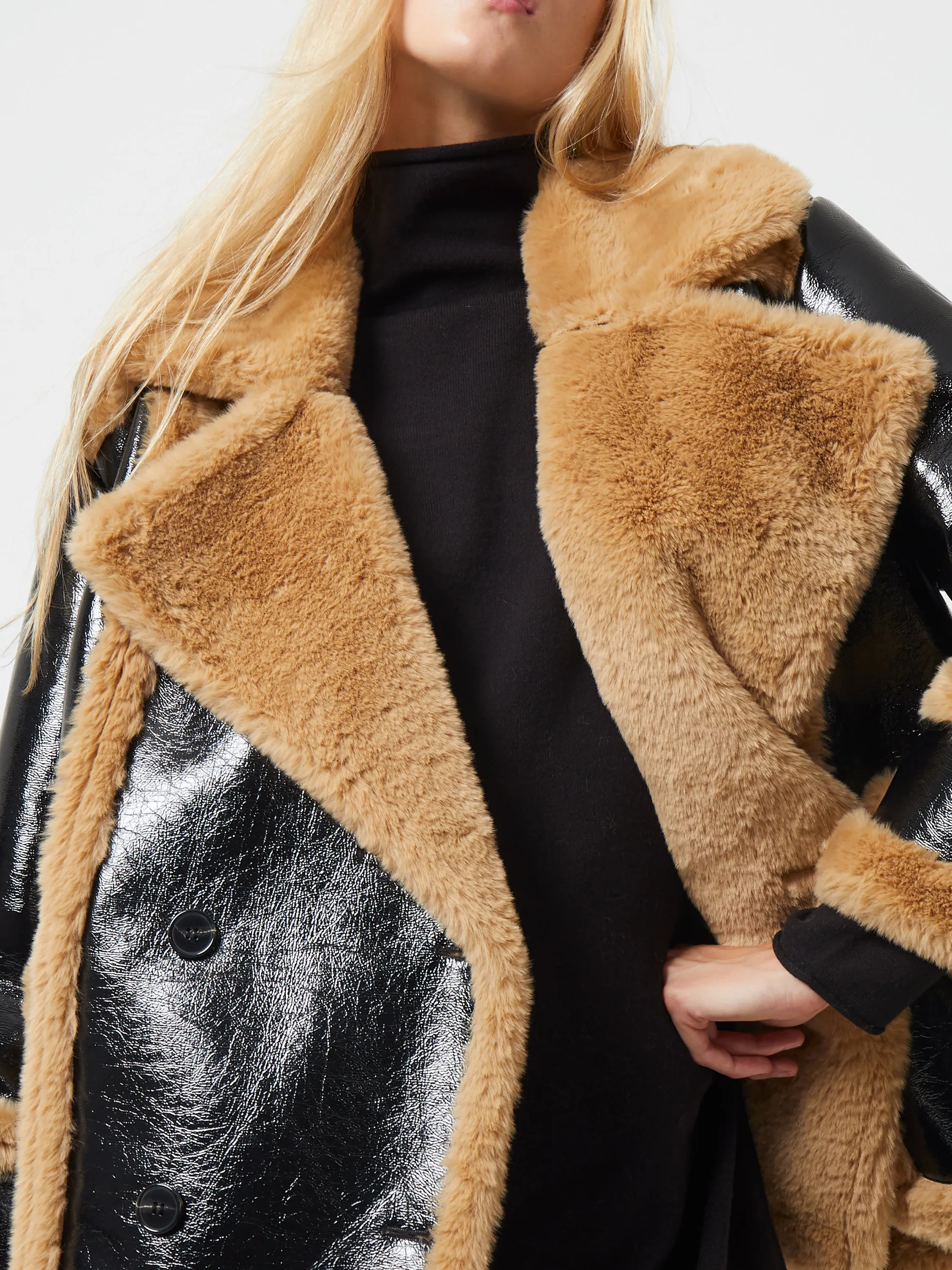 Filpa Faux Shearling Coat sold by French Connection product image thumbnail 3