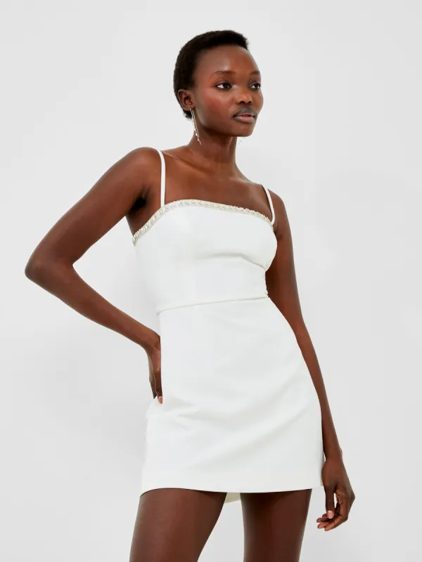 Whisper Embellished Neck Dress sold by French Connection