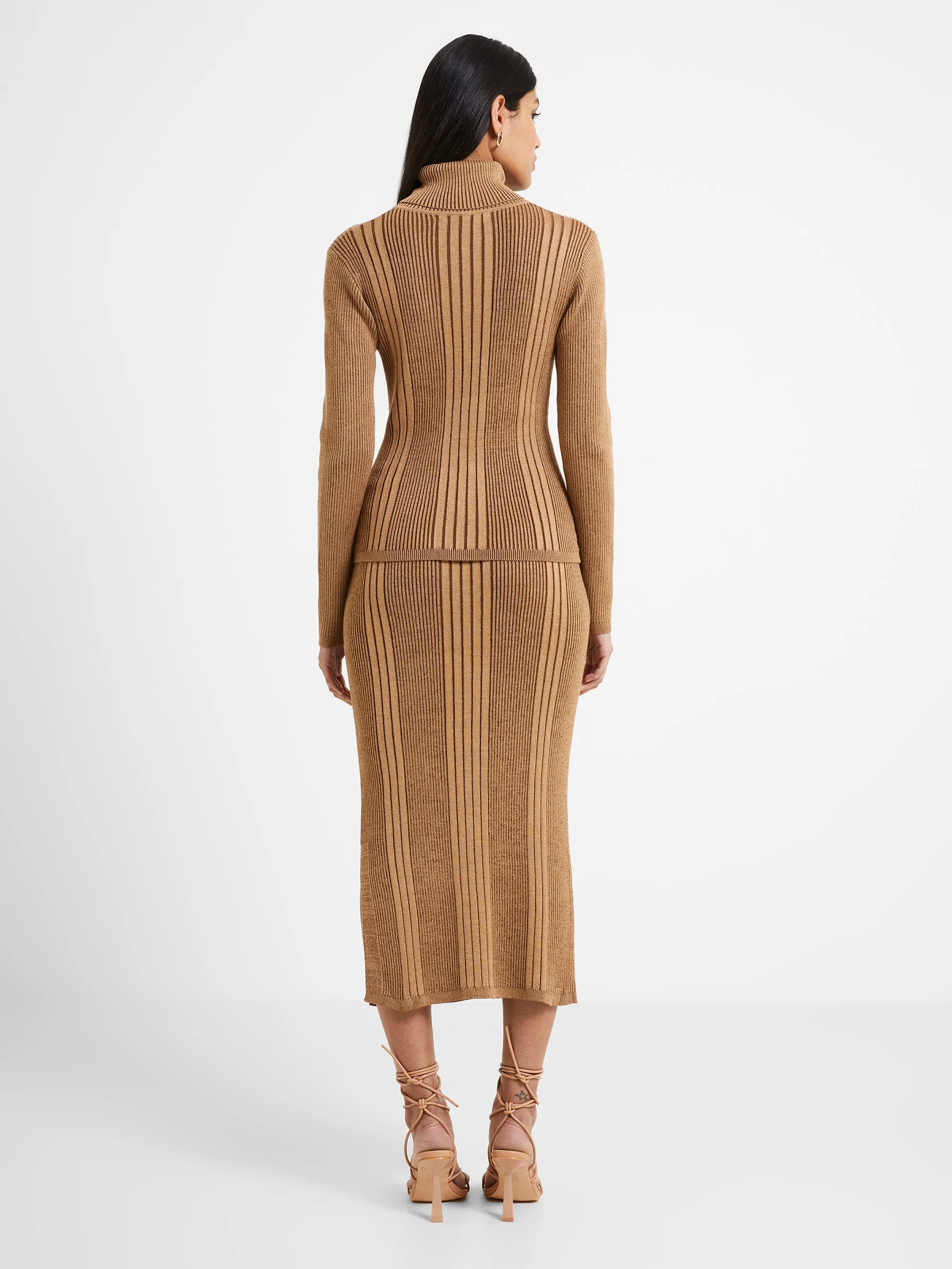 Mari Rib Knit Midi Skirt sold by French Connection product image thumbnail 5