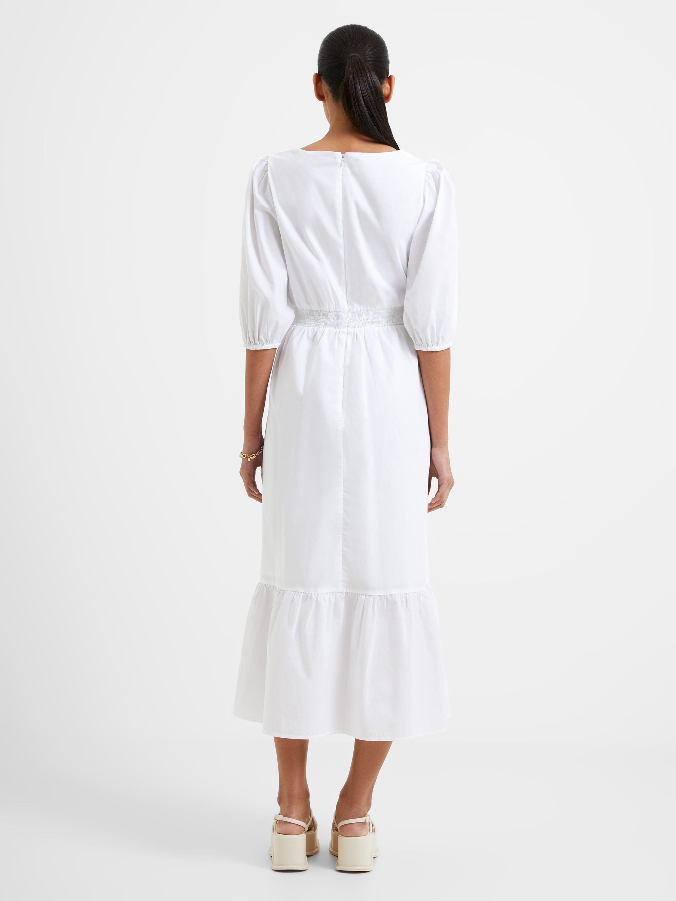Rhodes Poplin Cut Out Midi Dress sold by French Connection product image thumbnail 3