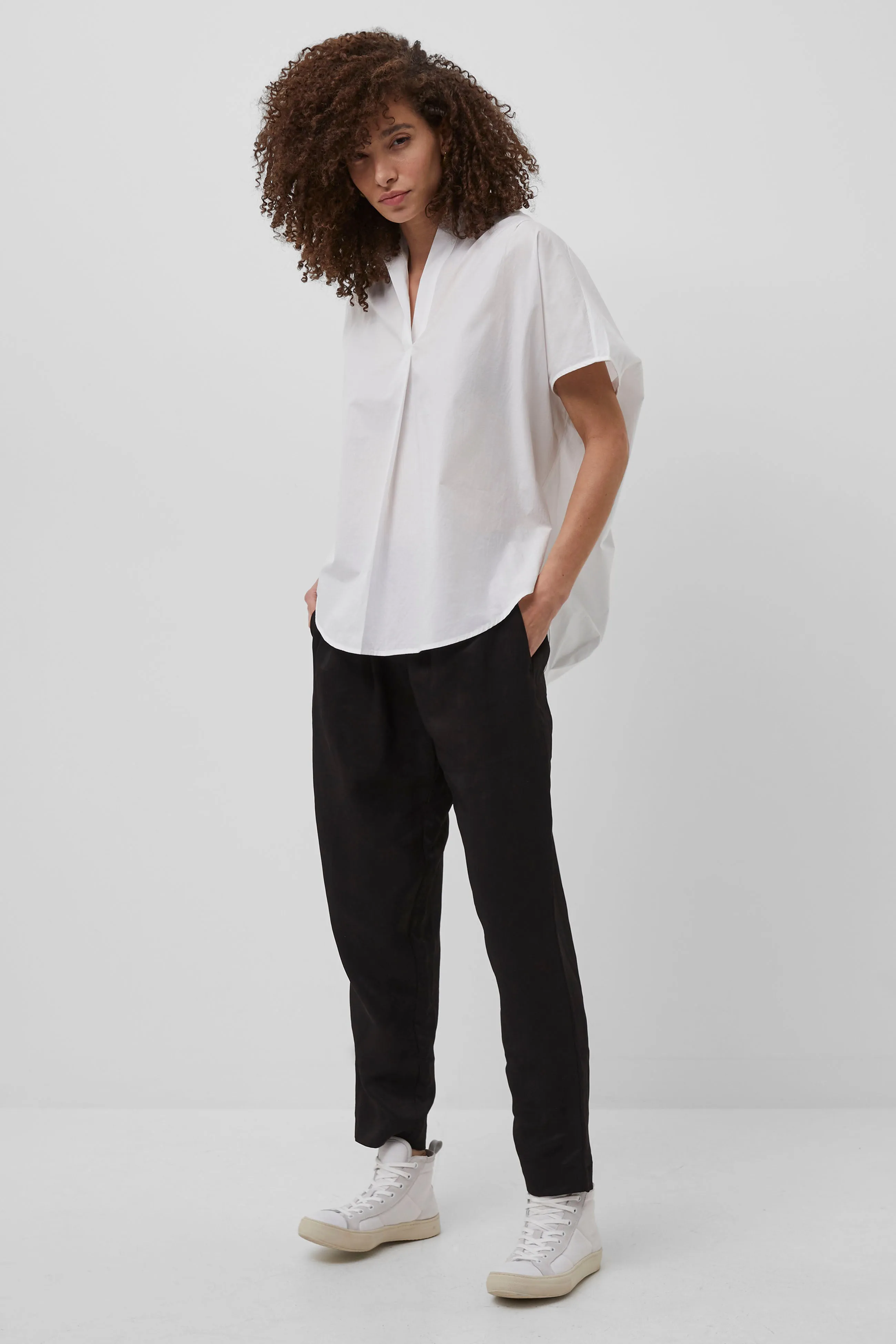 Cele Rhodes Poplin Short Sleeve Shirt sold by French Connection product image thumbnail 3