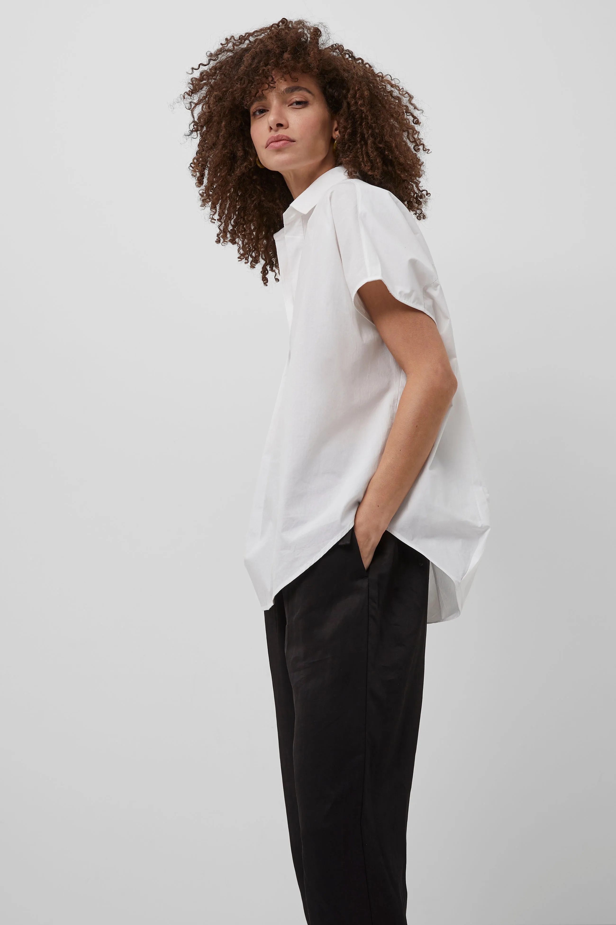 Cele Rhodes Poplin Short Sleeve Shirt sold by French Connection product image thumbnail 4