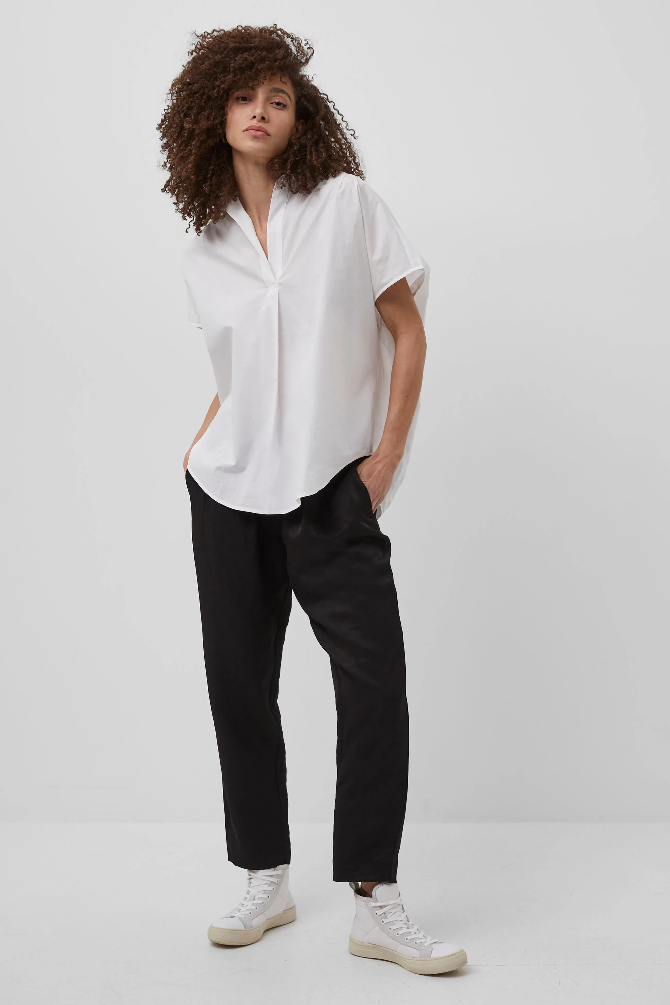 Cele Rhodes Poplin Short Sleeve Shirt sold by French Connection product image thumbnail 2