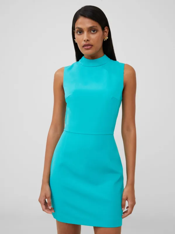 Echo Crepe Mock Neck Mini Dress sold by French Connection