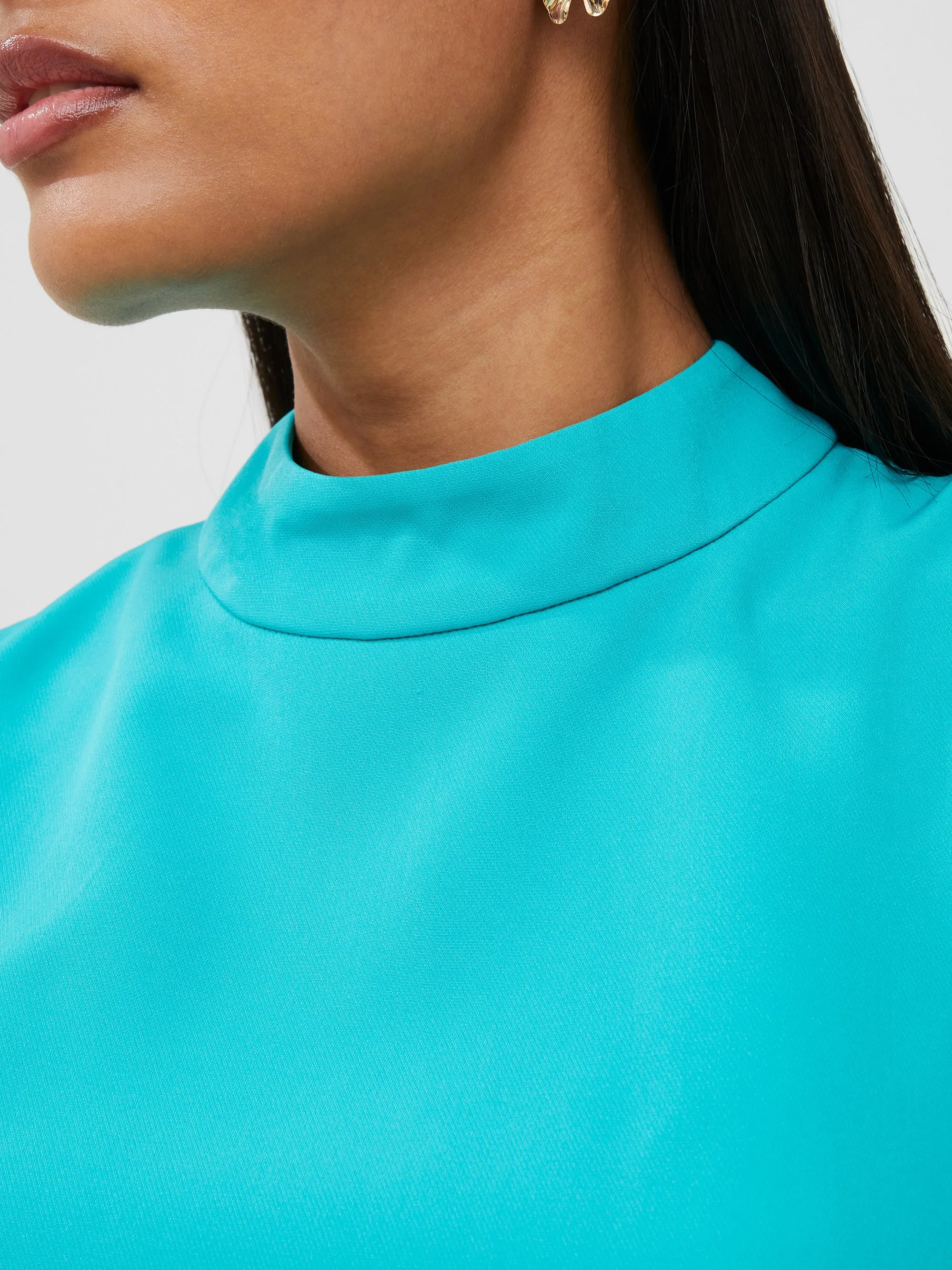 Echo Crepe Mock Neck Mini Dress sold by French Connection product image thumbnail 3