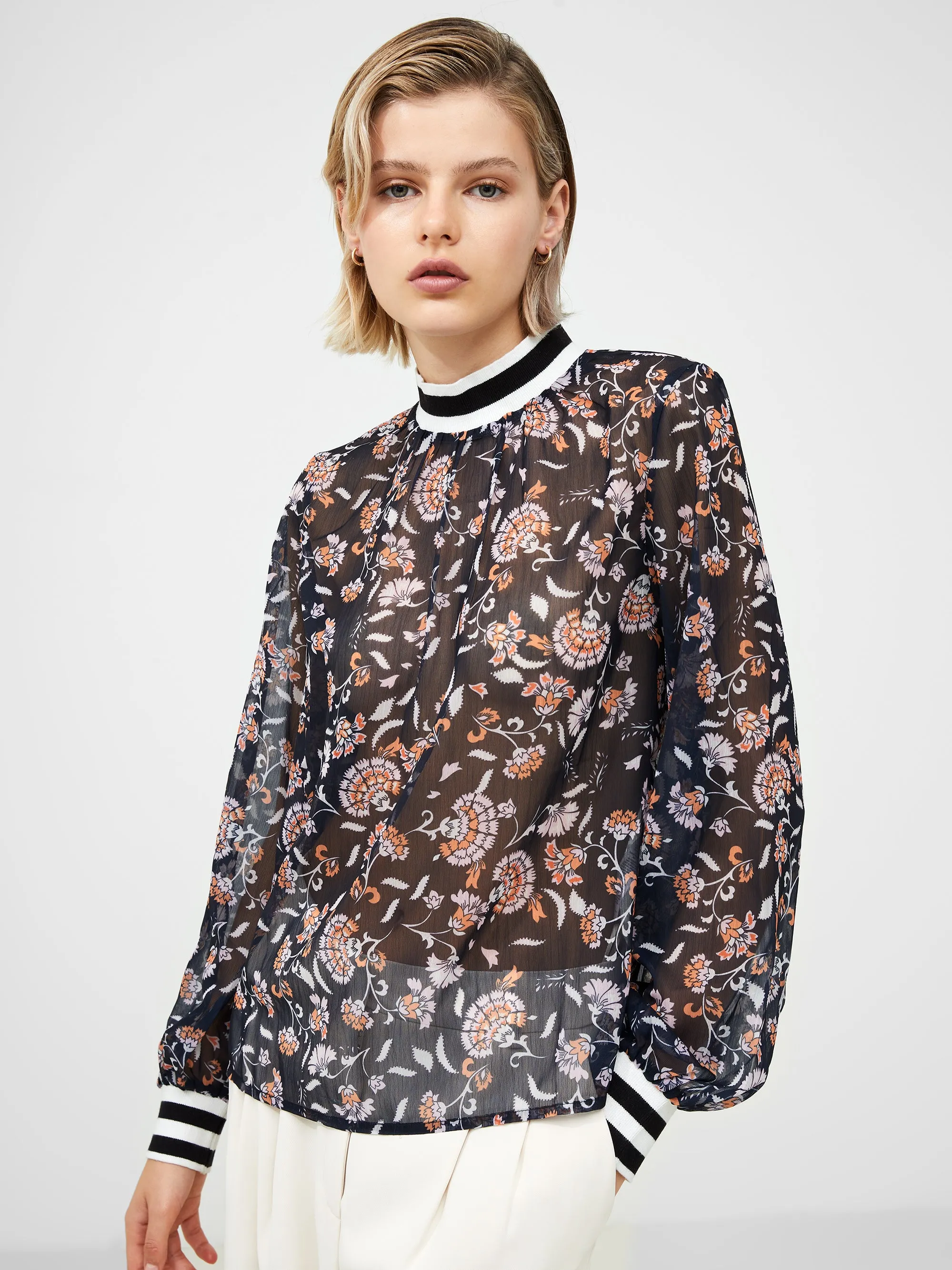 Candice Crinkle Long Sleeve Top sold by French Connection product image thumbnail 3