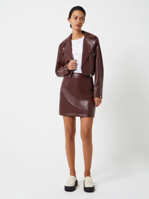 Crolenda PU Mini Skirt sold by French Connection