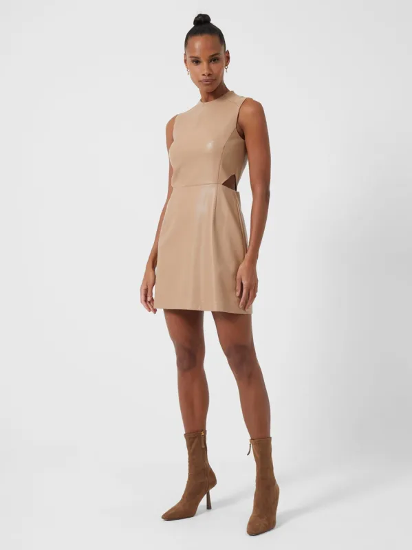 Crolenda PU Cut Out Dress sold by French Connection
