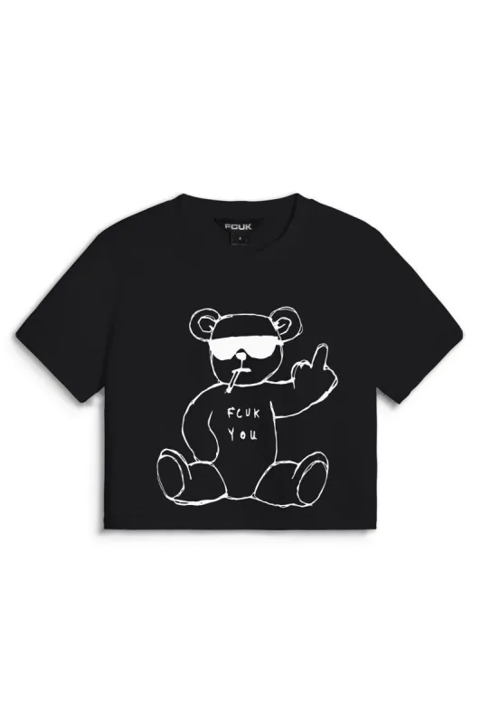 FCUK Rude Bear Crop Top sold by French Connection