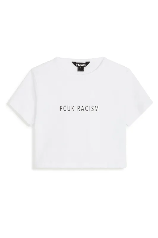 FCUK Racism Crop Top sold by French Connection