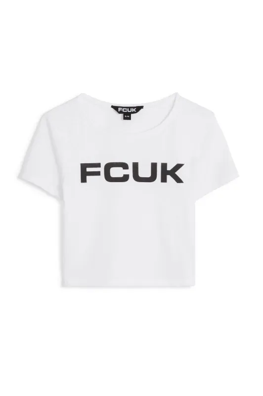 FCUK Logo Crop Top sold by French Connection
