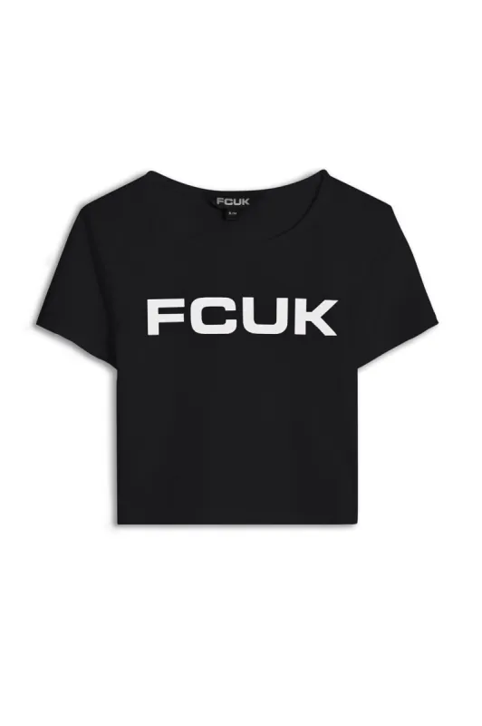 FCUK Logo Crop Top sold by French Connection