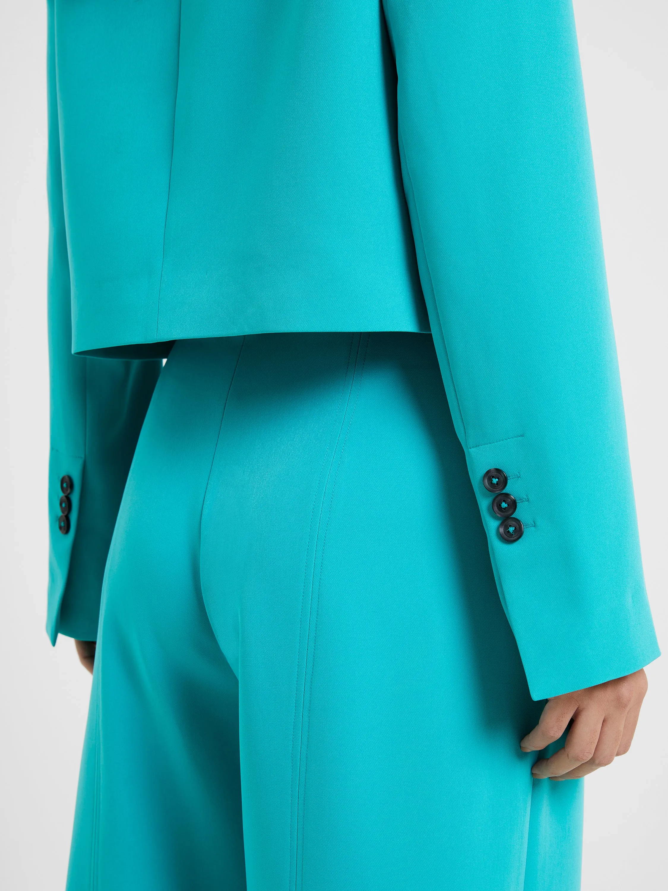 Echo Crepe Cropped Blazer sold by French Connection product image thumbnail 3