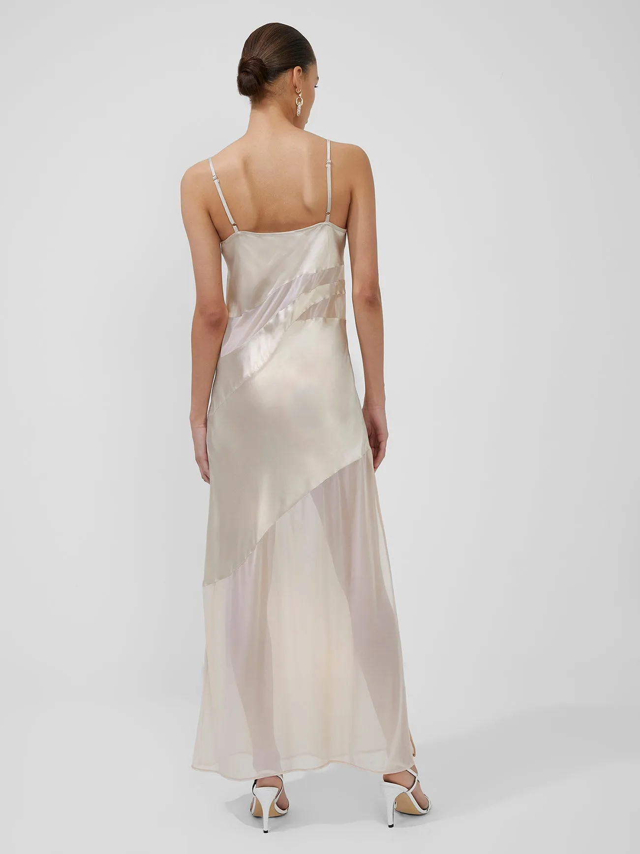 Inu Satin Mesh Strappy Dress sold by French Connection product image thumbnail 5