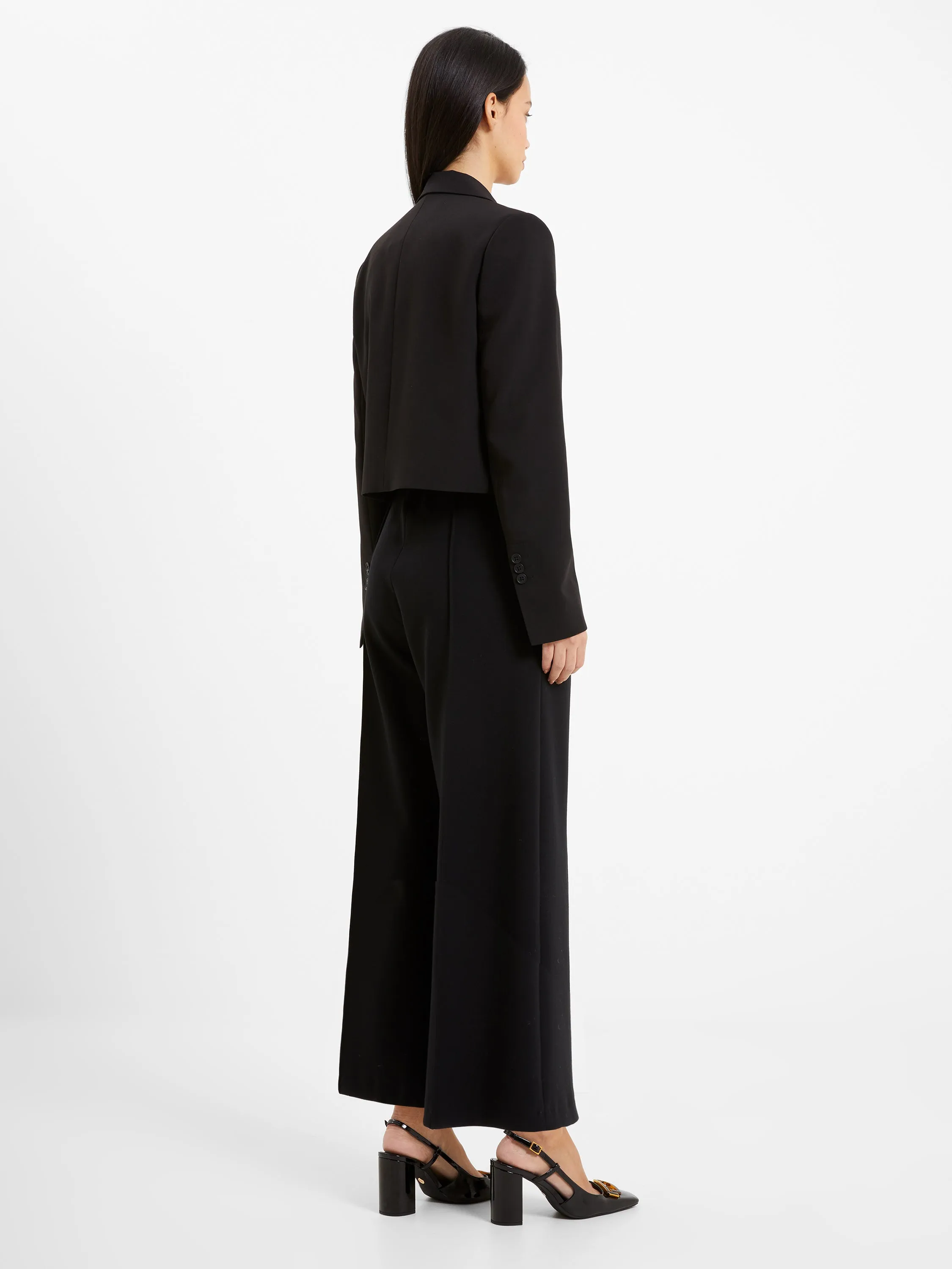 Echo Crepe Cropped Blazer sold by French Connection product image thumbnail 4