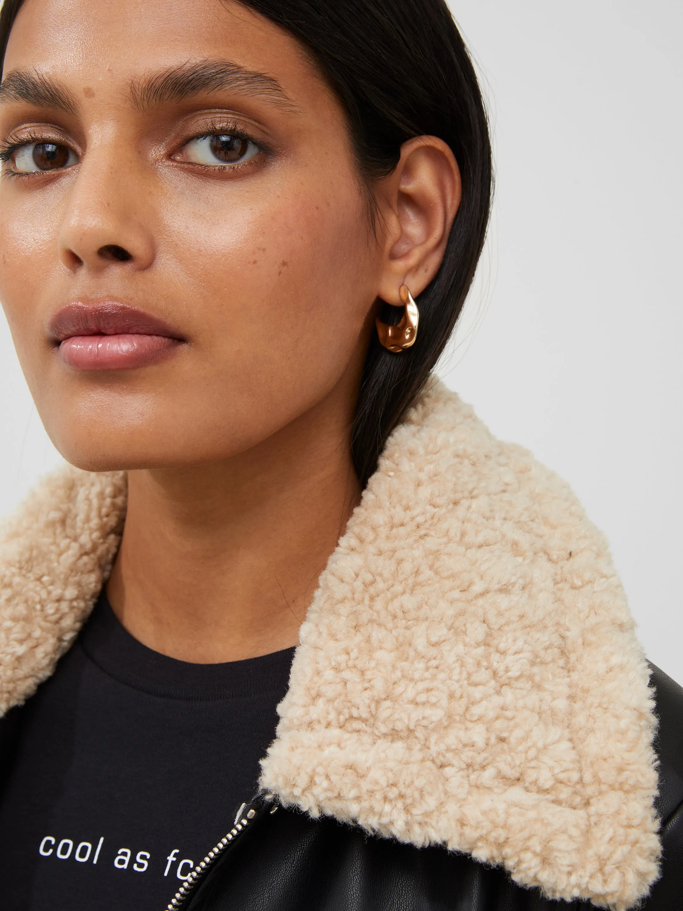 Vegan Leather Aviator Jacket sold by French Connection product image thumbnail 2