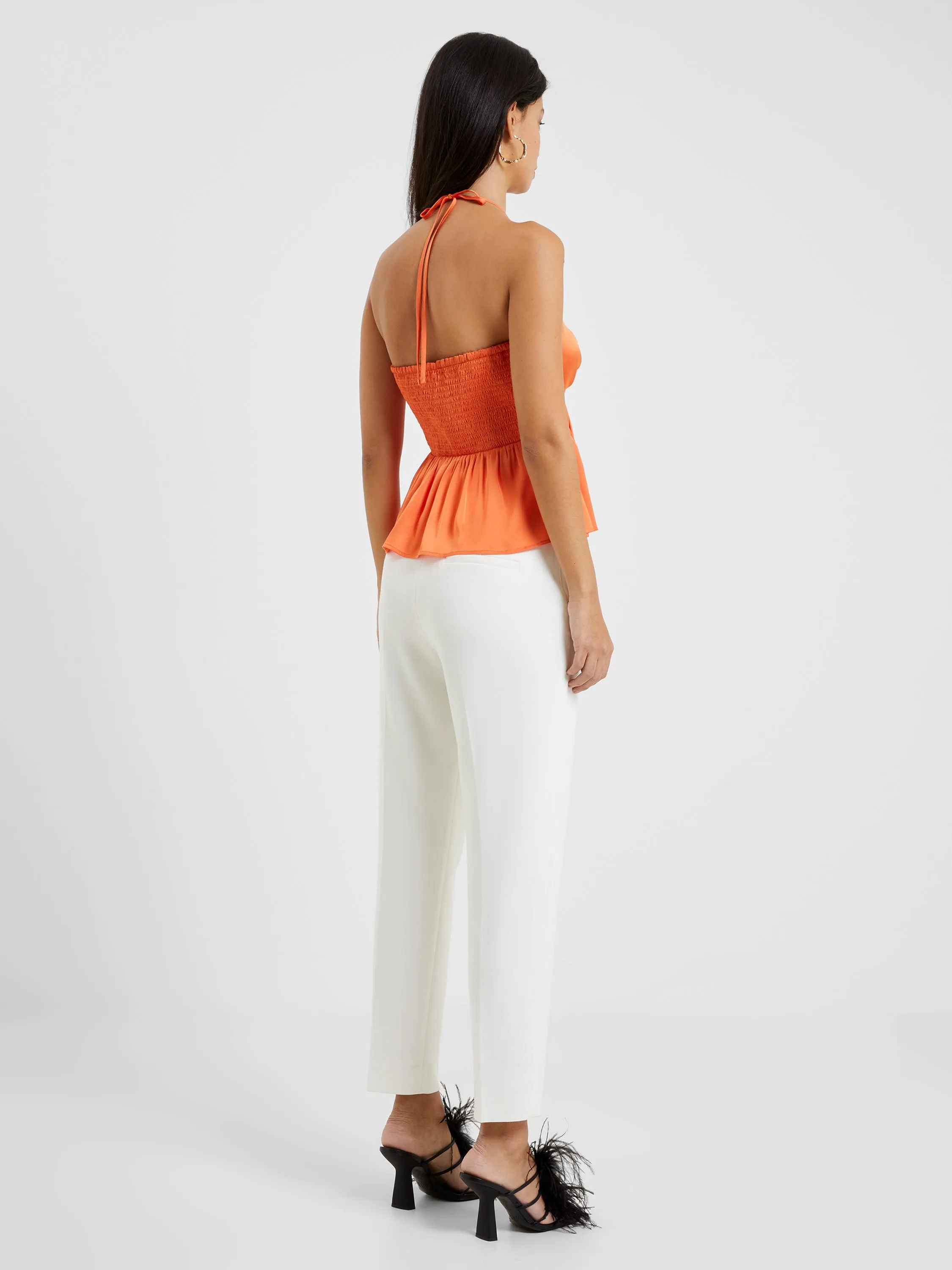 Inu Satin Halter Peplum Top sold by French Connection product image thumbnail 5