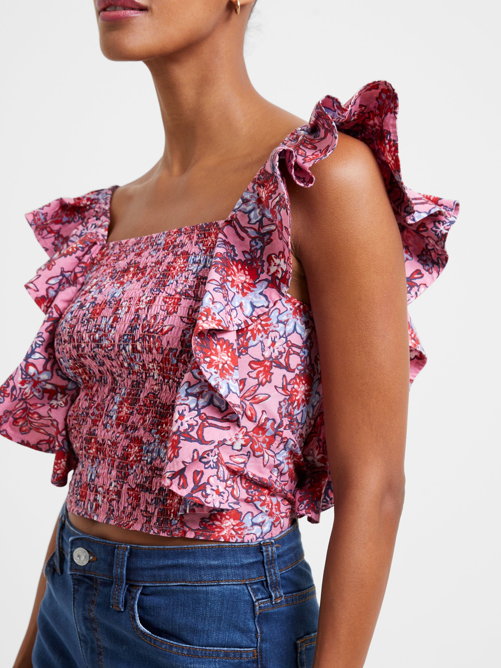 Fontini Rhodes Frill Crop Top sold by French Connection product image thumbnail 3
