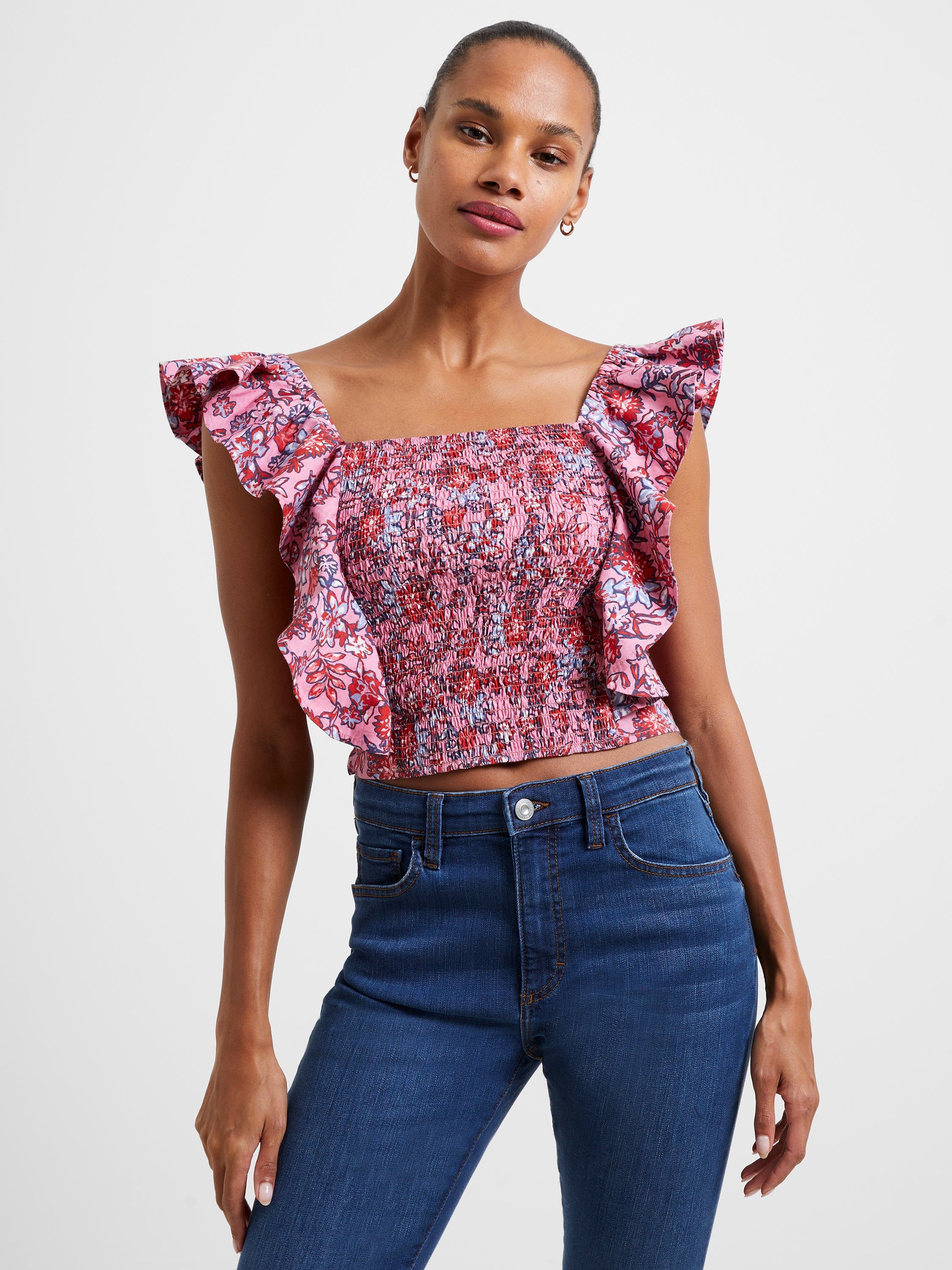 Fontini Rhodes Frill Crop Top sold by French Connection product image thumbnail 2