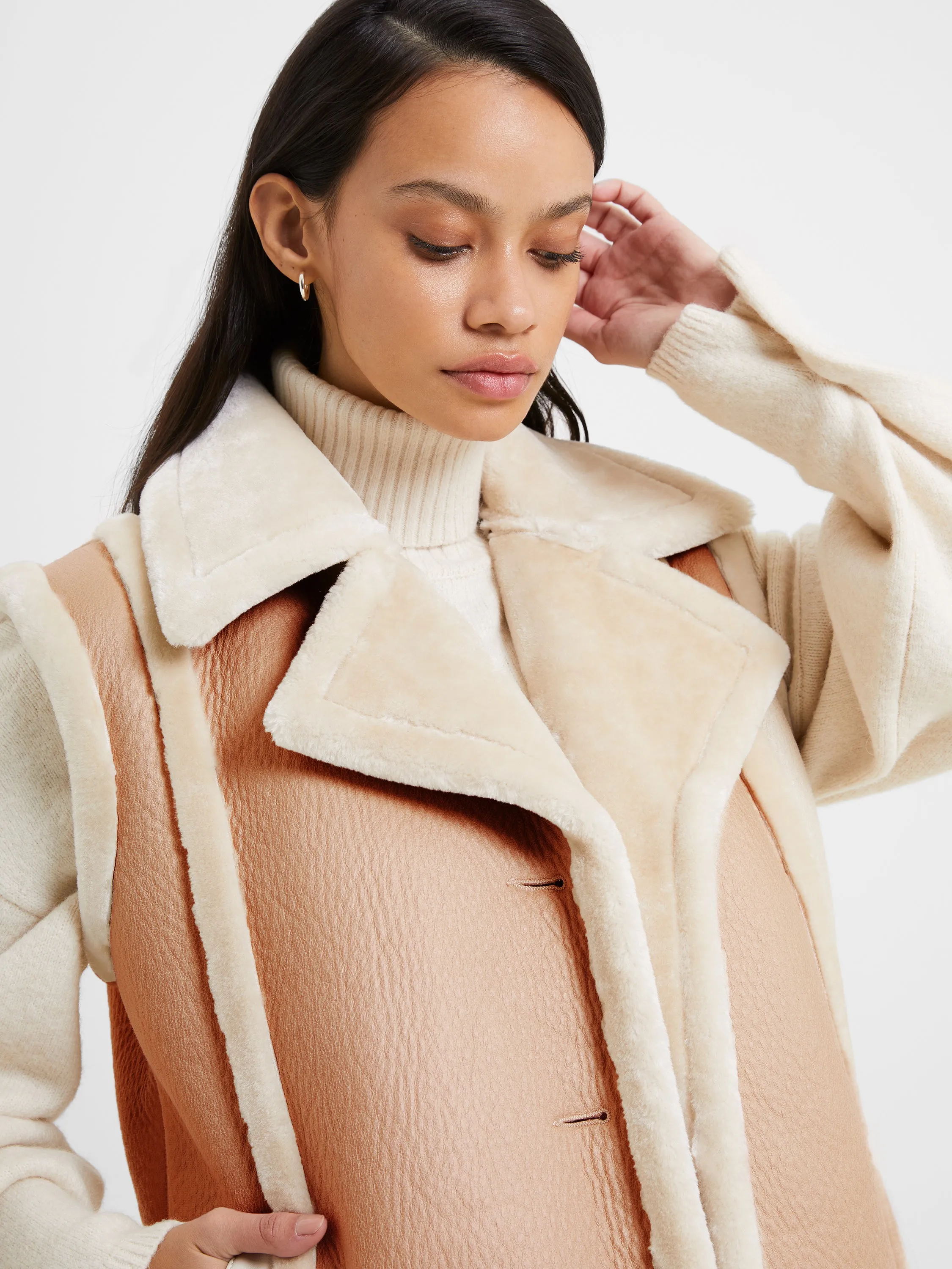 Belen Faux Fur Vest sold by French Connection product image thumbnail 4