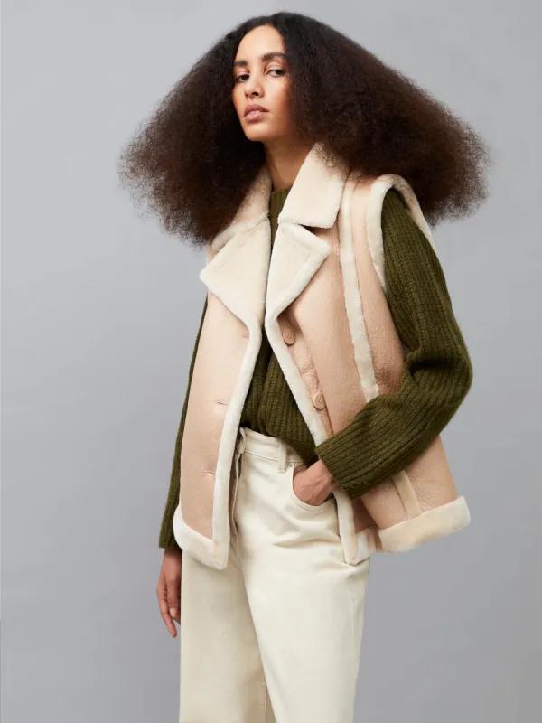 Belen Faux Fur Vest sold by French Connection