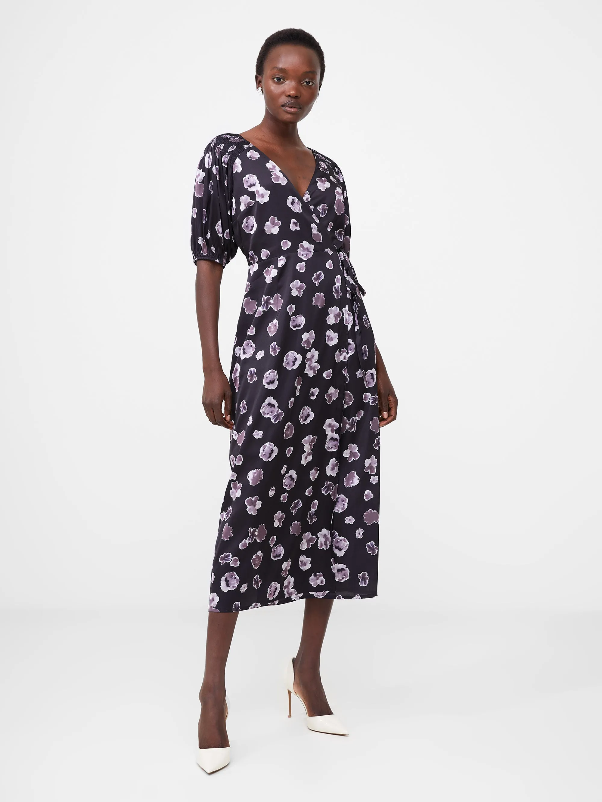 Bronwyn Aleeya Satin Midi Dress sold by French Connection product image thumbnail 2
