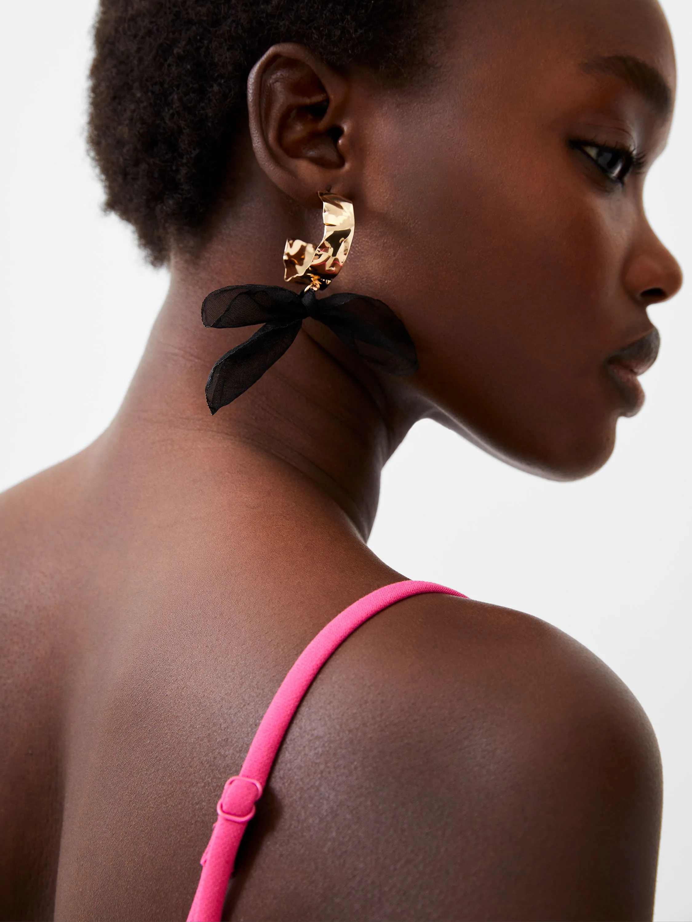 Whisper V Neck Bow Envelope Dress sold by French Connection product image thumbnail 3