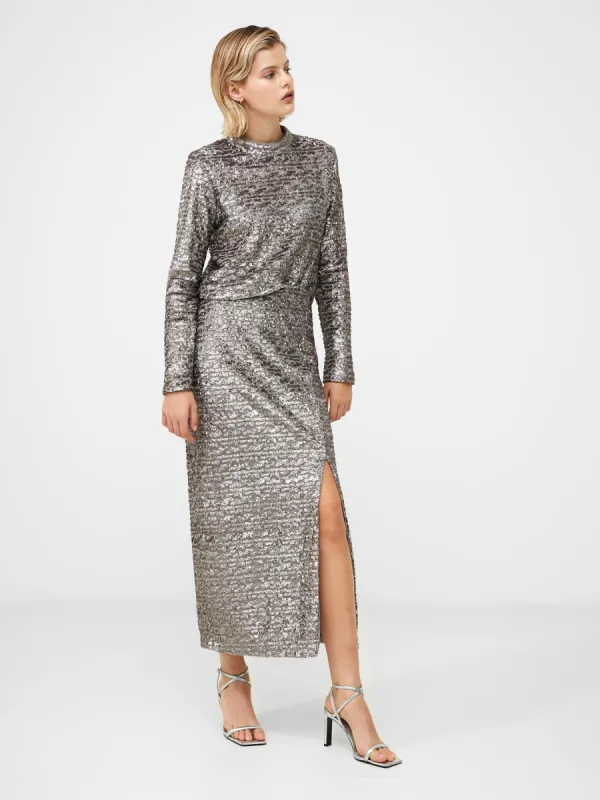 Adalynn Sequin Skirt sold by French Connection