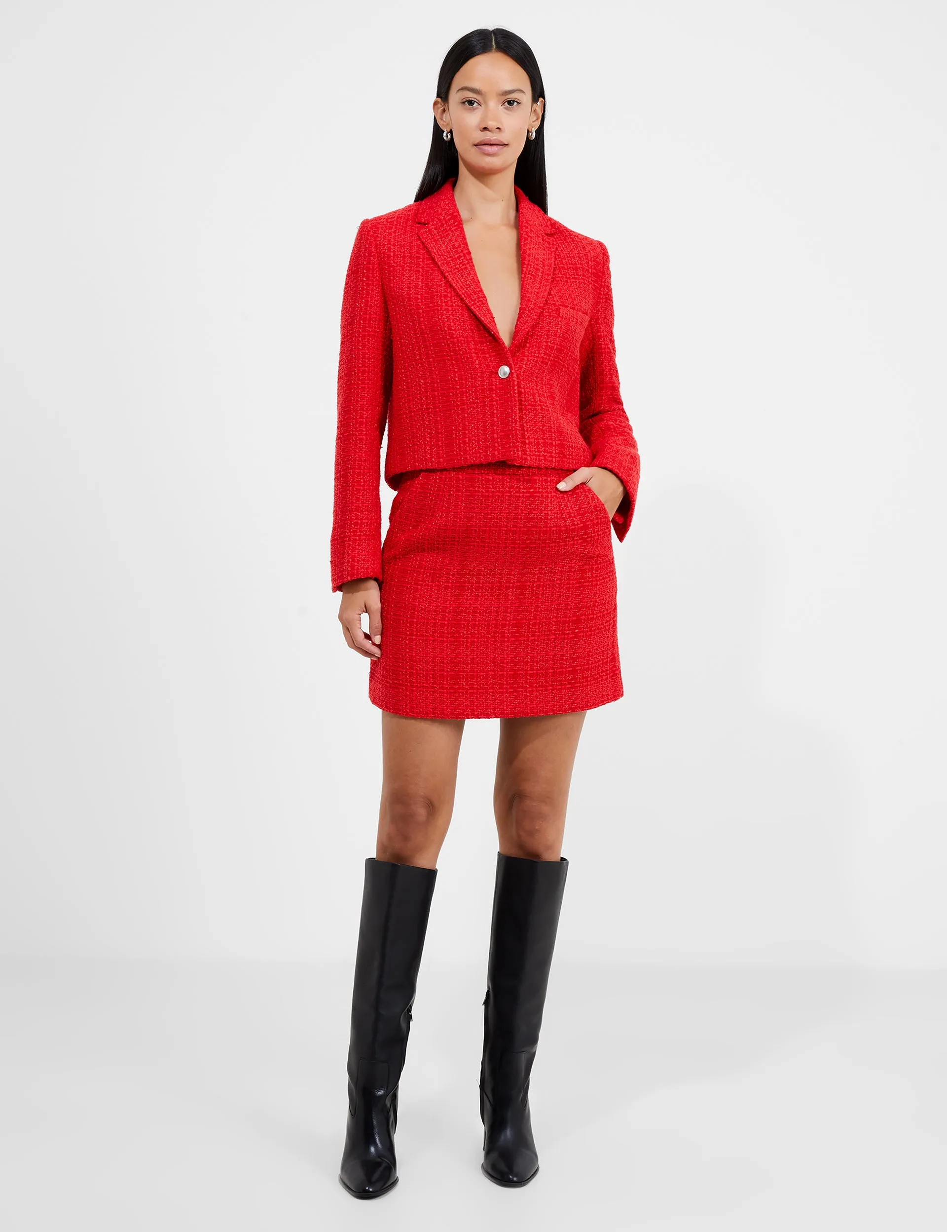 Azzurra Tweed Mini Skirt sold by French Connection