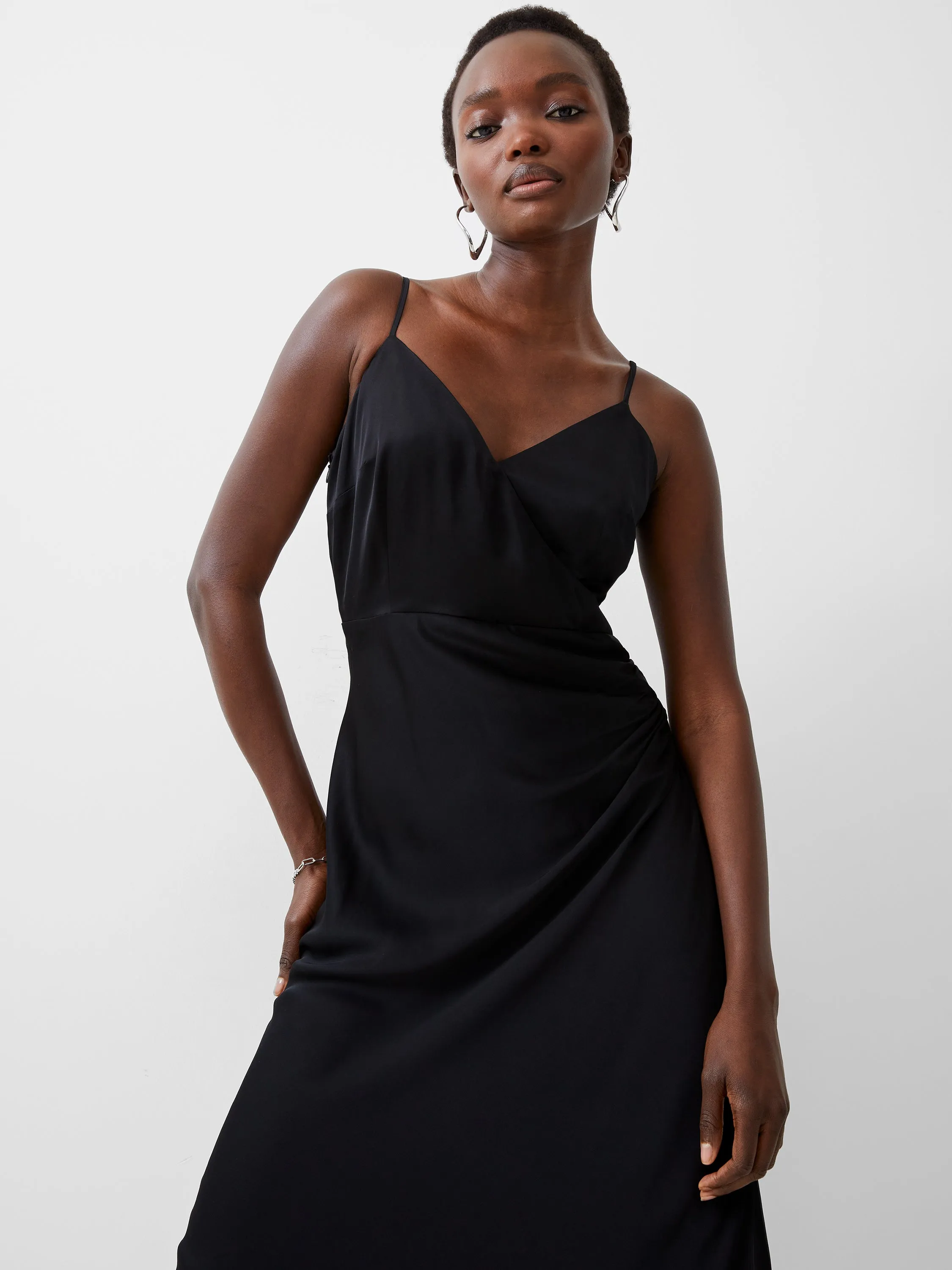 Ennis Satin Slip Midi Dress sold by French Connection product image thumbnail 2