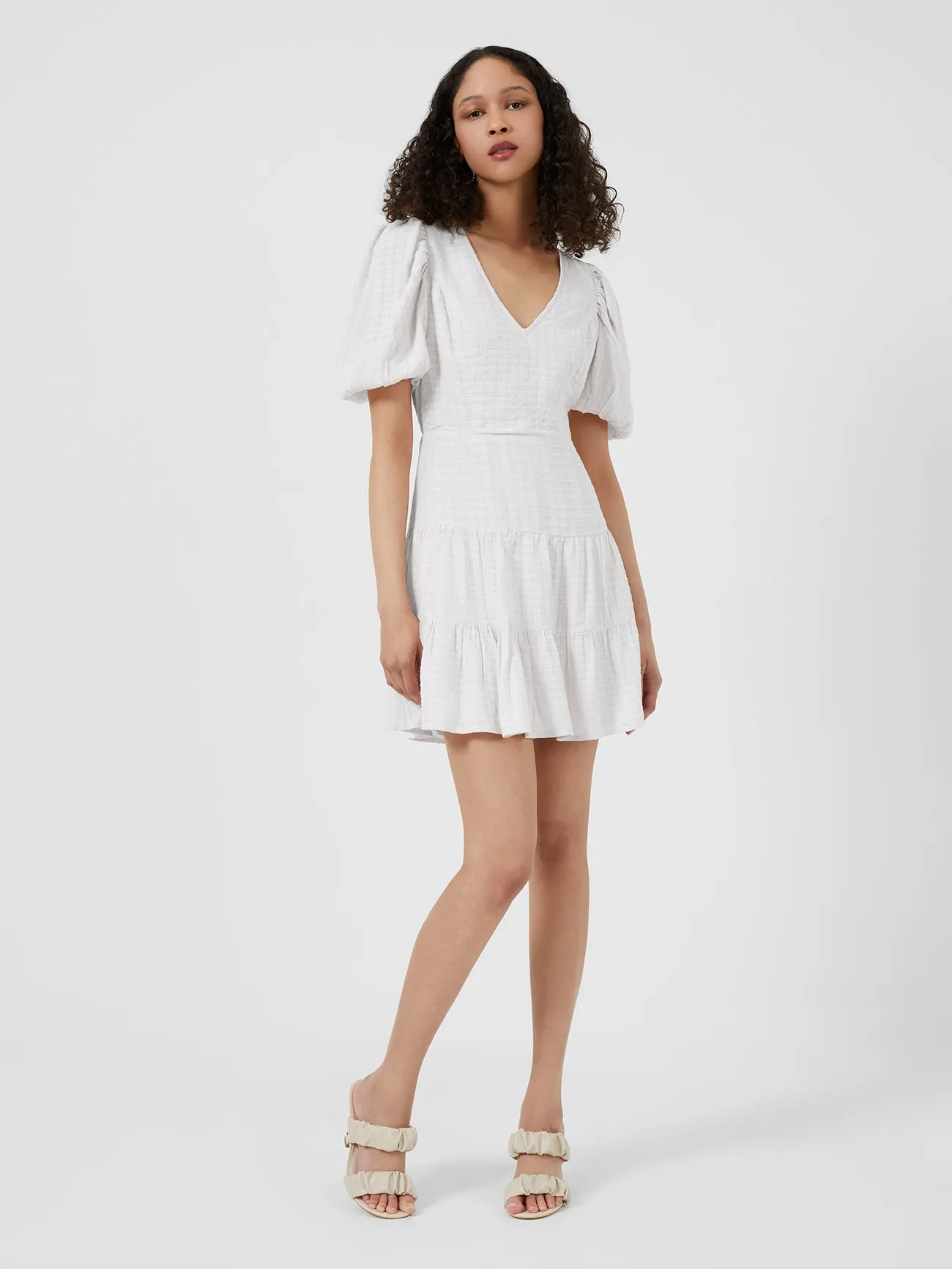 Birch Gingham Tiered Dress sold by French Connection product image thumbnail 4