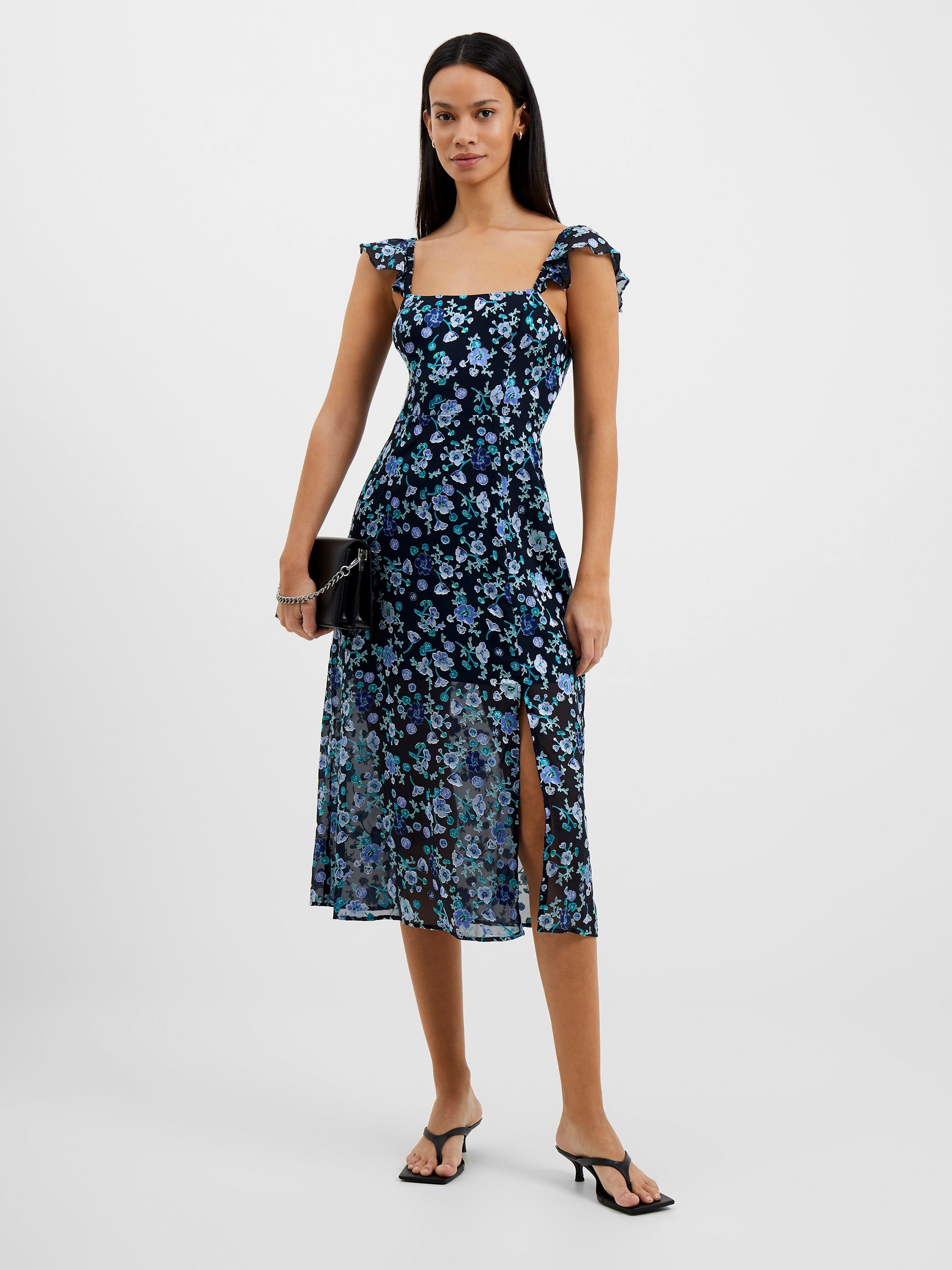 Bette Satin Burnout Dress sold by French Connection product image thumbnail 3