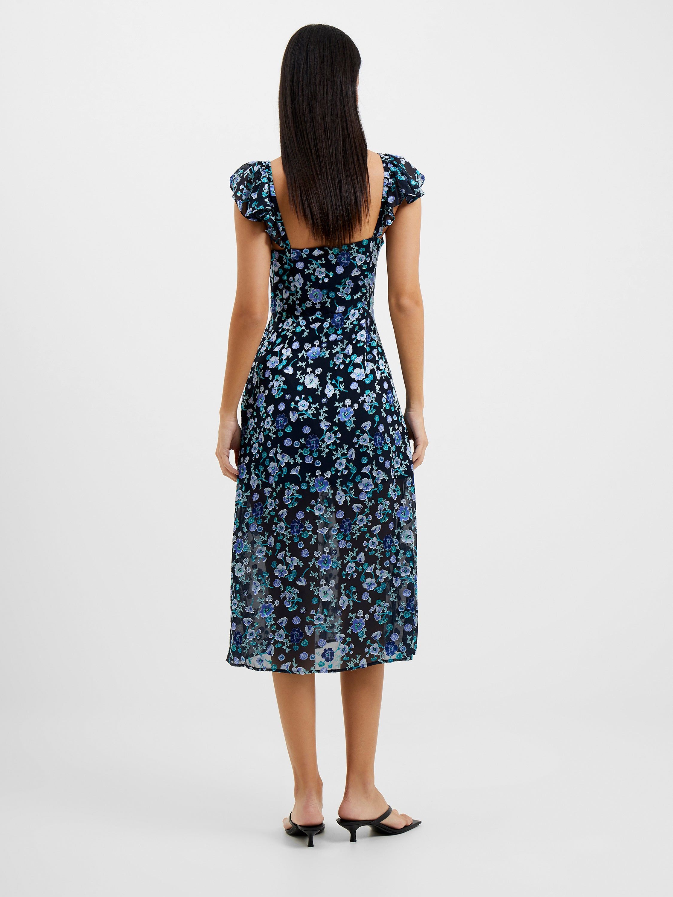 Bette Satin Burnout Dress sold by French Connection product image thumbnail 5