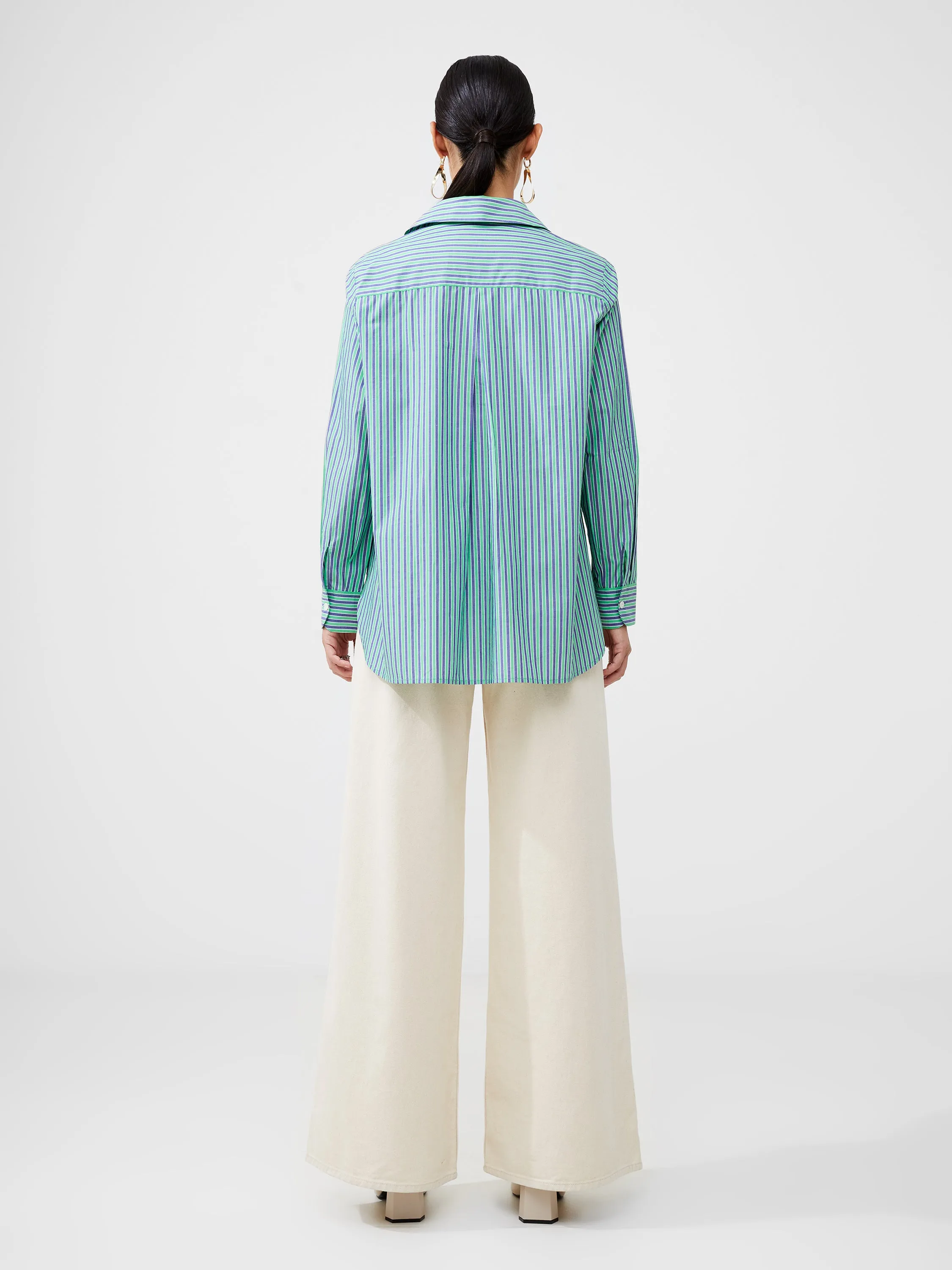 Stripe Poplin Boyfriend Shirt sold by French Connection product image thumbnail 4