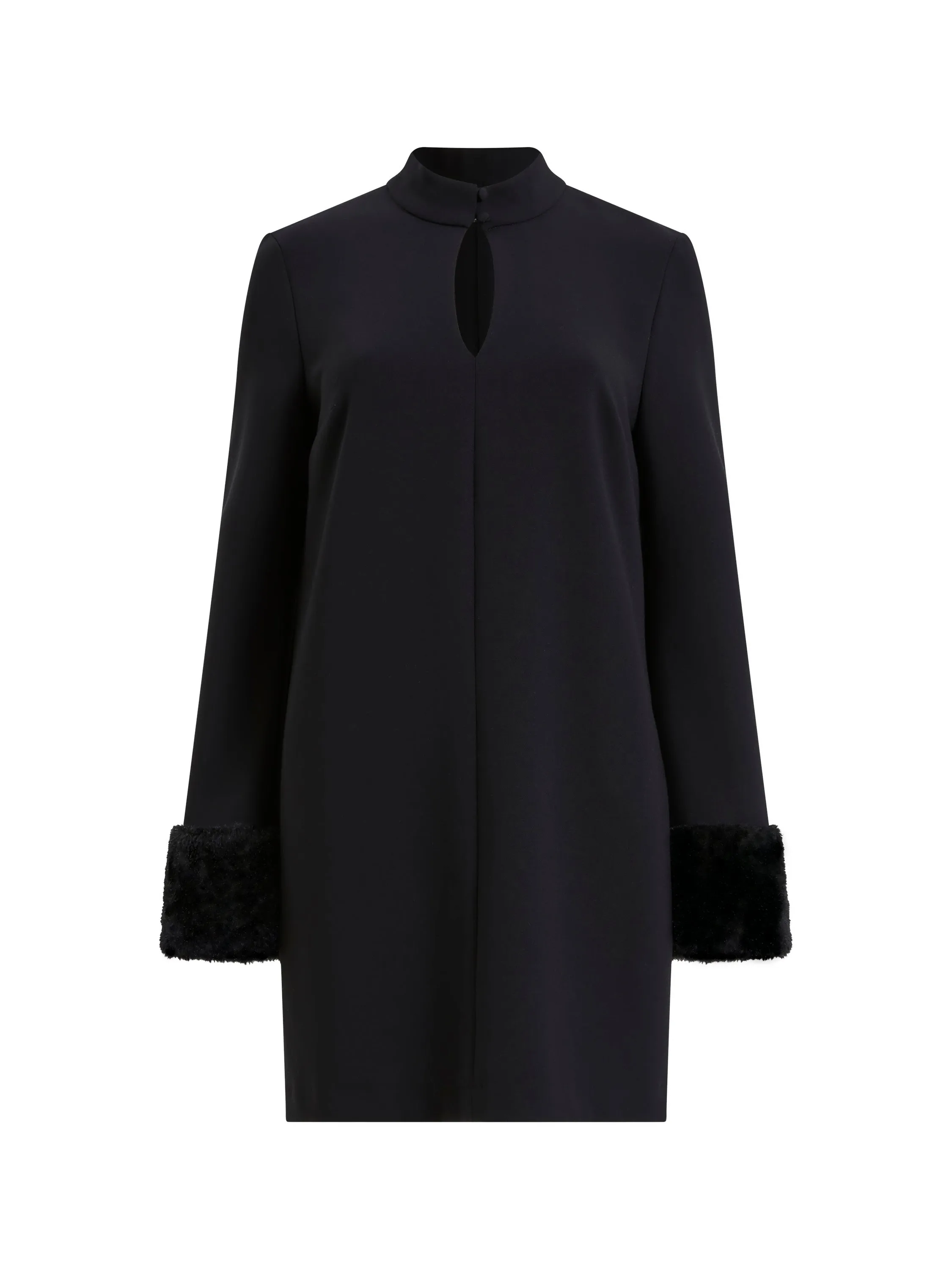 Whisper Ruth Faux Fur Trim Mini Dress sold by French Connection product image thumbnail 5