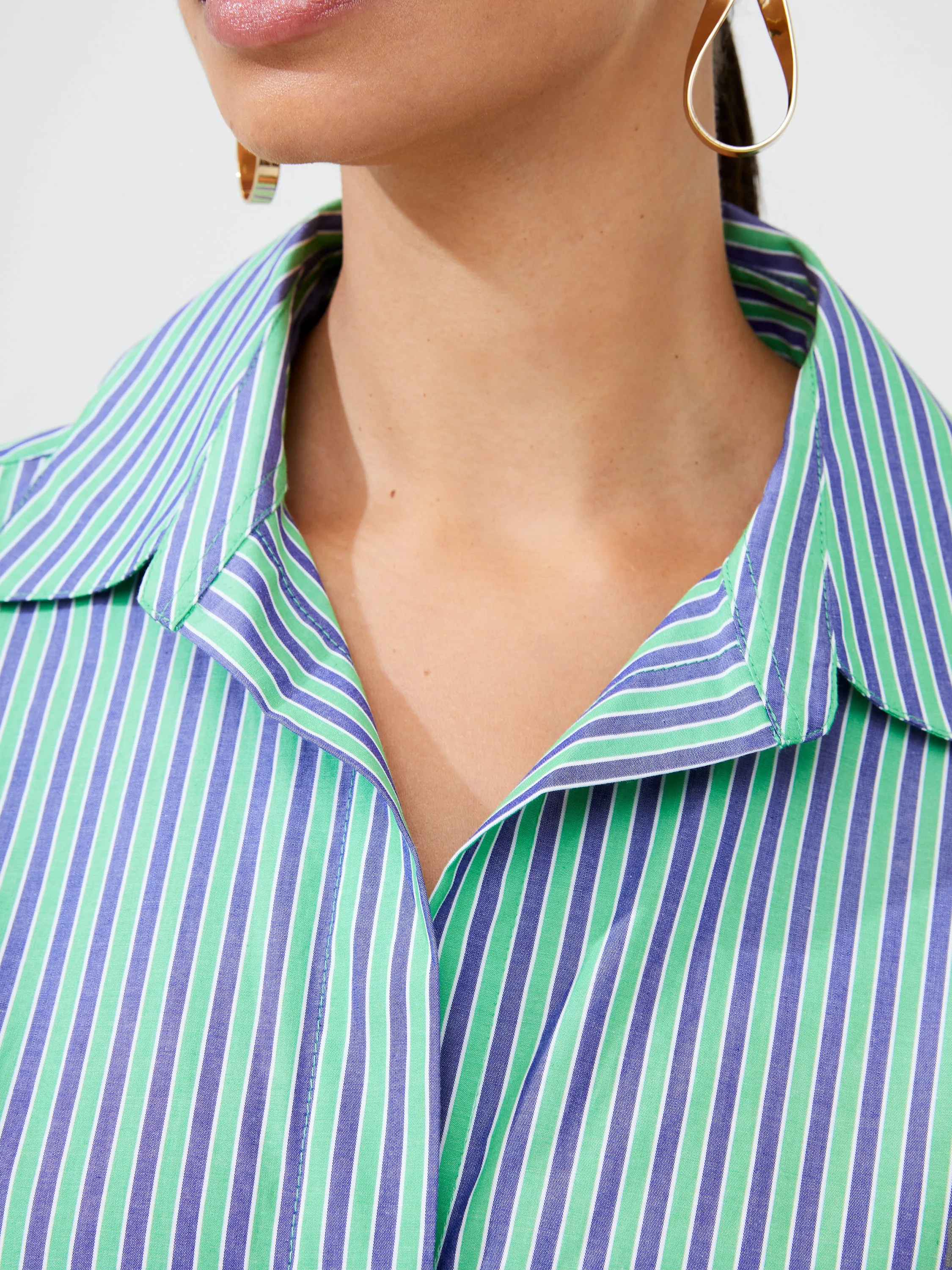 Stripe Poplin Boyfriend Shirt sold by French Connection product image thumbnail 2