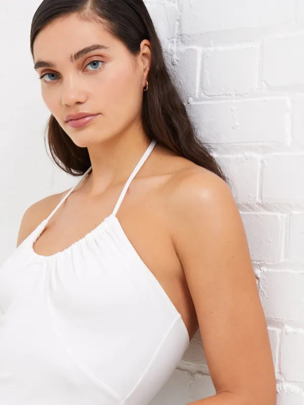 Roy Viscose Halter Neck Bodysuit sold by French Connection
