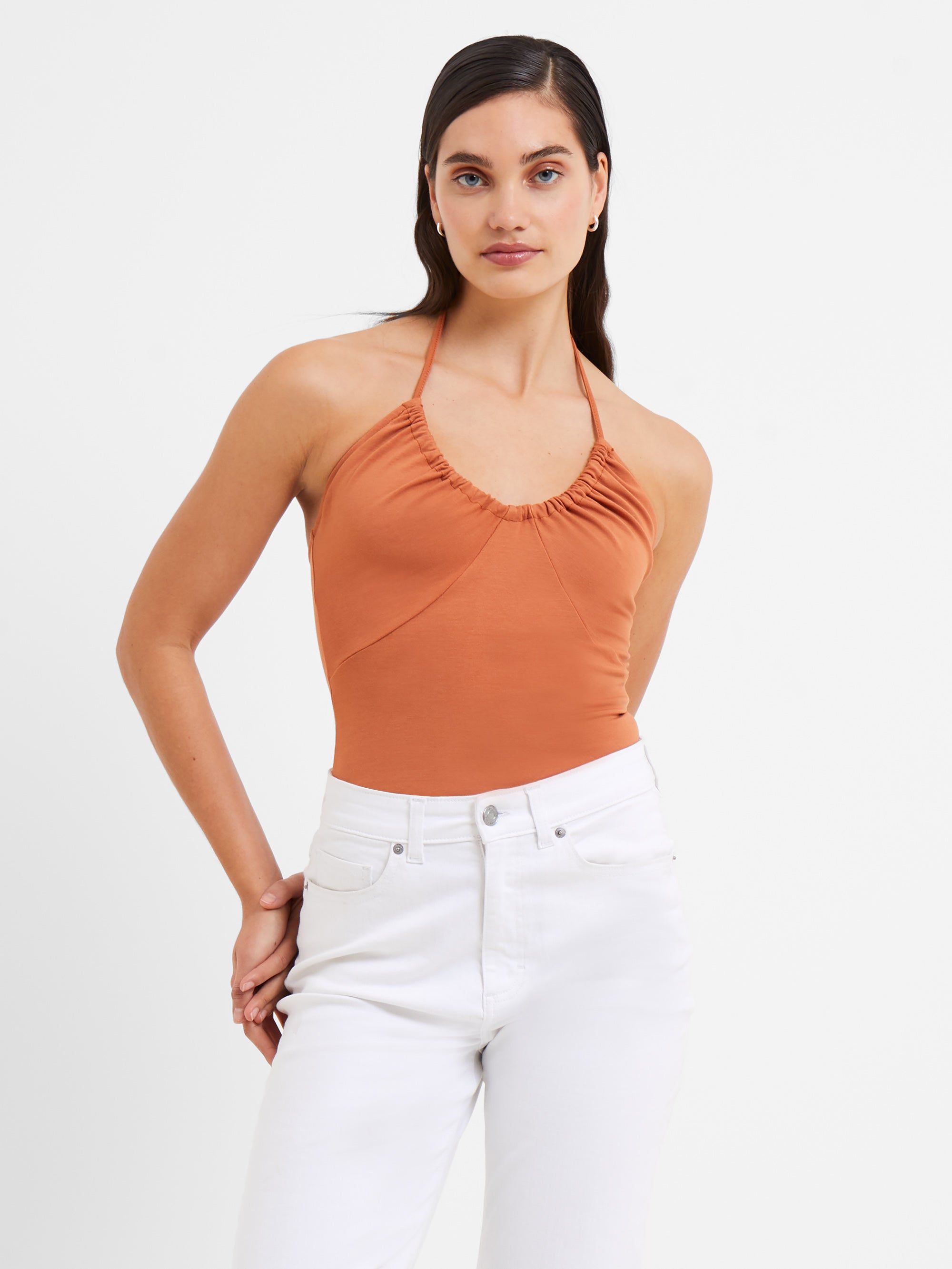 Roy Viscose Halter Neck Bodysuit sold by French Connection product image thumbnail 2