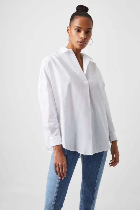 Rhodes Poplin Relaxed Fit Shirt made by French Connection