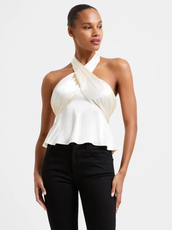 Inu Satin Crossneck Top sold by French Connection