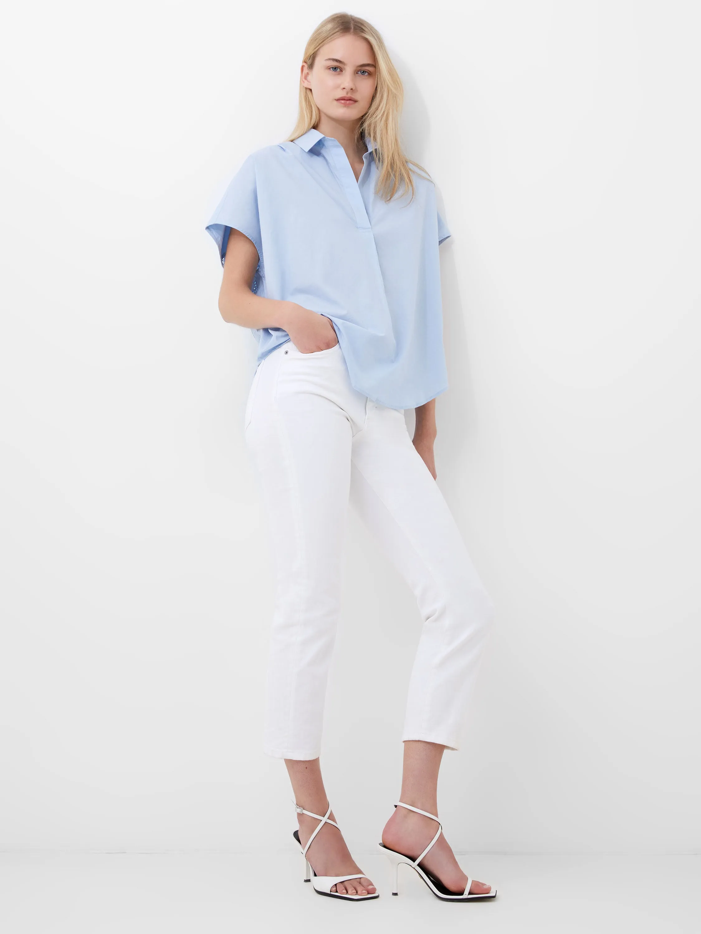 Cele Sleeveless Embroidery Top sold by French Connection product image thumbnail 3