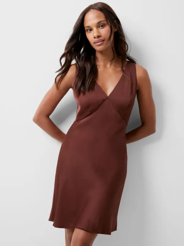 Ennis Satin Slip Mini Dress sold by French Connection
