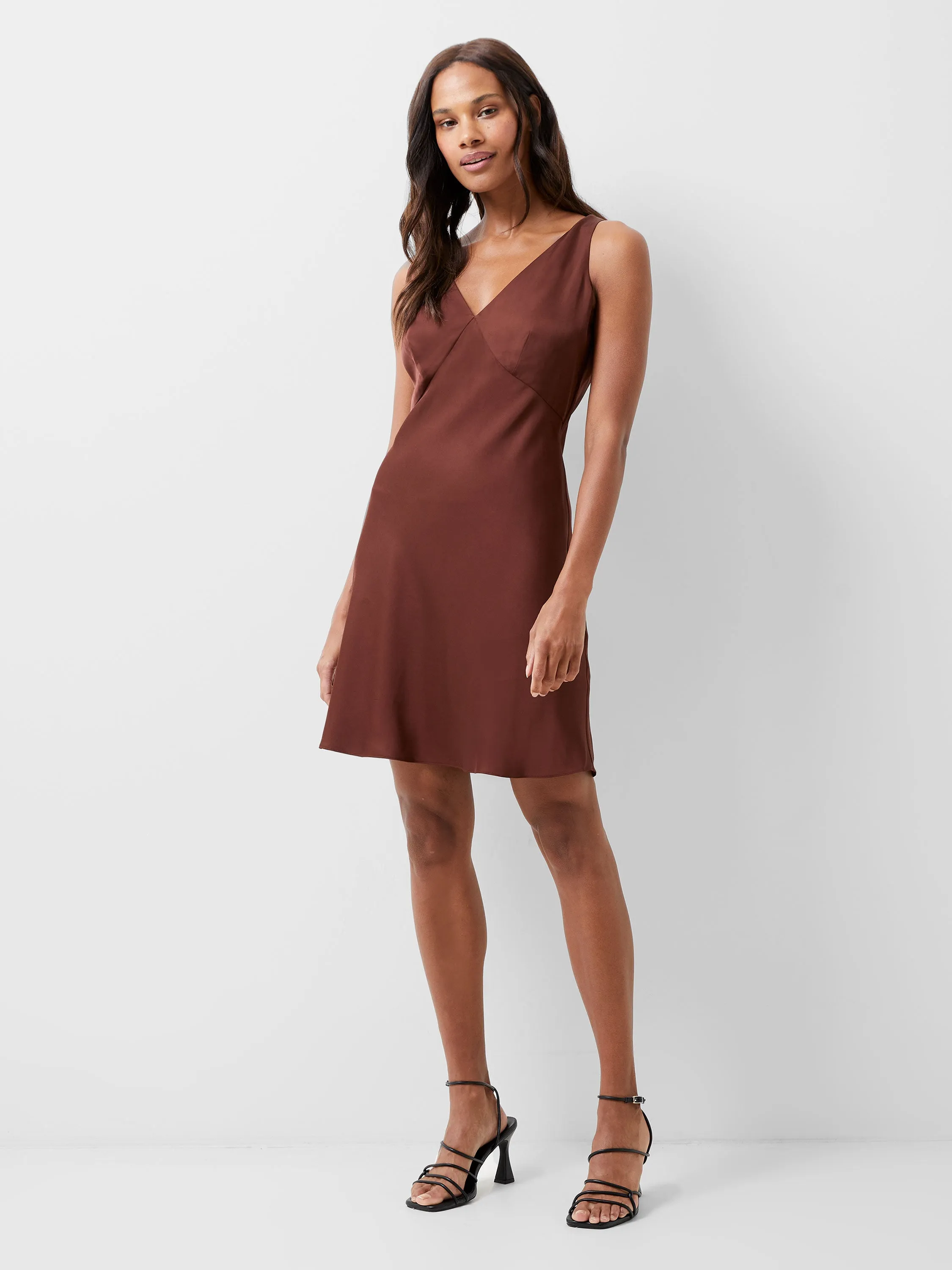 Ennis Satin Slip Mini Dress sold by French Connection product image thumbnail 2