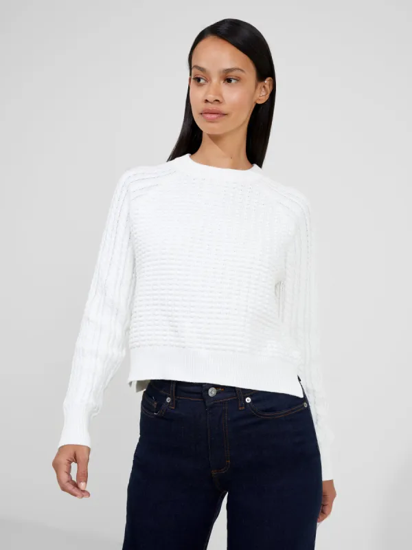 Mozart Popcorn Cable Knit Sweater made by French Connection