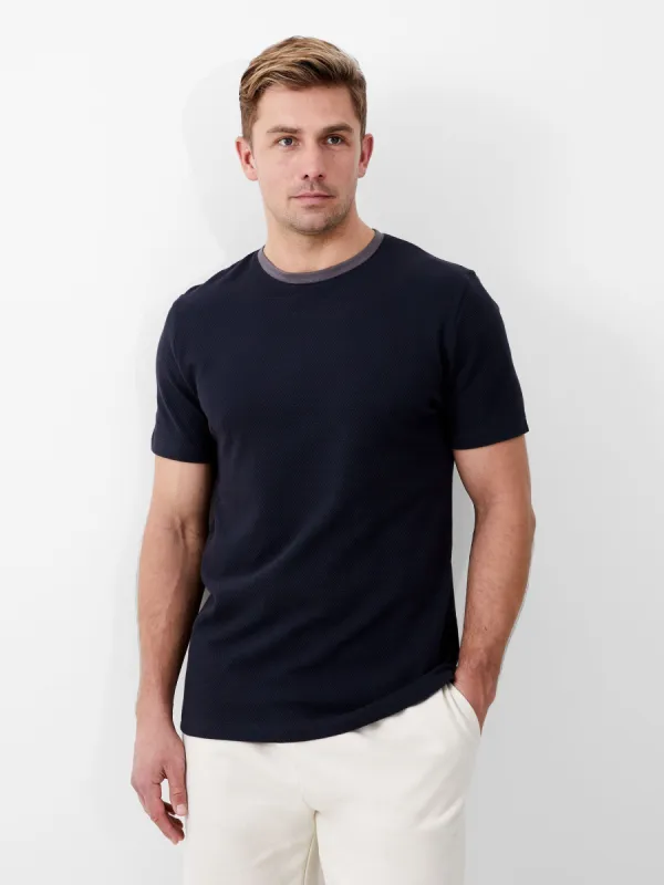 Short Sleeve Popcorn Crew Neck sold by French Connection