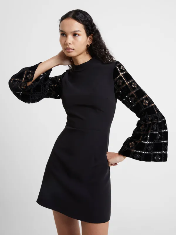 Garnet Velvet Lace Mini Dress sold by French Connection