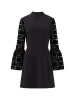 Garnet Velvet Lace Mini Dress sold by French Connection