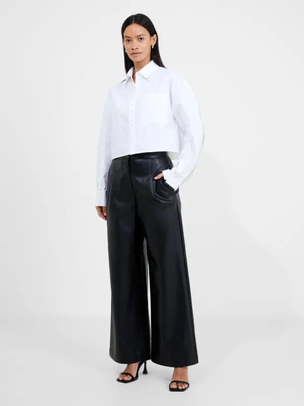 Crolenda PU Wide Leg Trousers sold by French Connection
