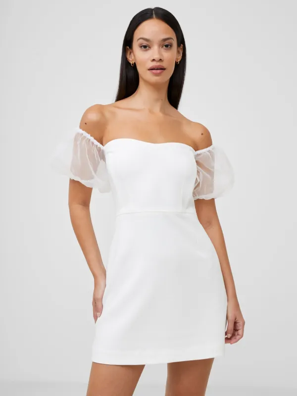 Whisper Organza Puff Sleeve Dress sold by French Connection