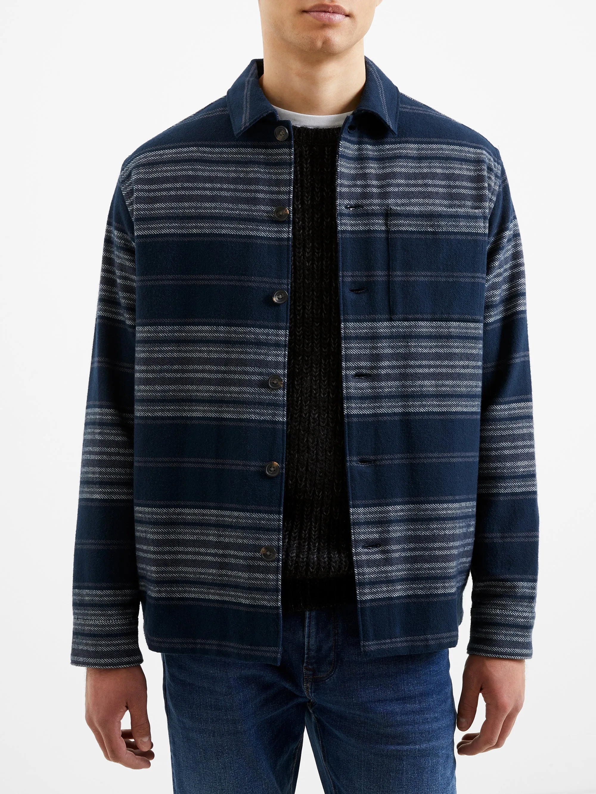 Heavy Twill Stripe Shirt sold by French Connection product image thumbnail 3